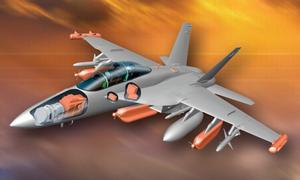An artist’s impression of the EA-18G Growler.